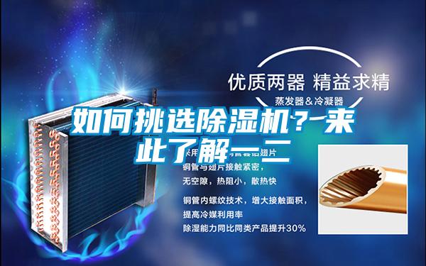如何挑選除濕機？來此了解一二