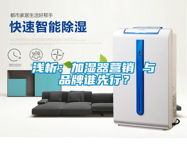 淺析：加濕器營銷 與品牌誰先行？