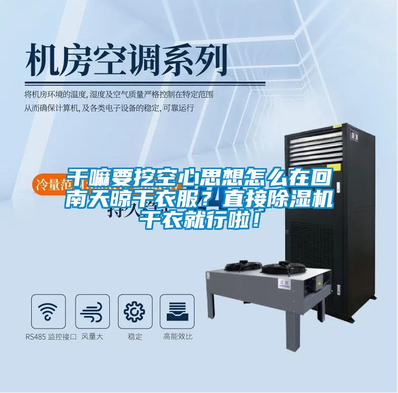 干嘛要挖空心思想怎么在回南天晾干衣服？直接除濕機(jī)干衣就行啦！