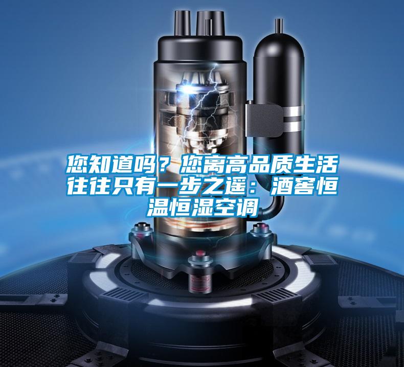 您知道嗎？您離高品質生活往往只有一步之遙：酒窖恒溫恒濕空調