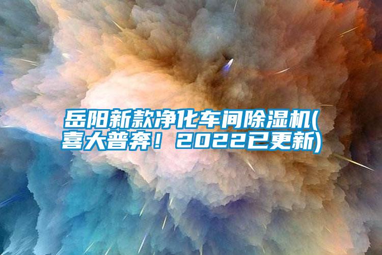 岳陽新款凈化車間除濕機(喜大普奔！2022已更新)