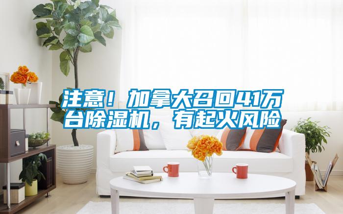 注意！加拿大召回41萬(wàn)臺(tái)除濕機(jī)，有起火風(fēng)險(xiǎn)