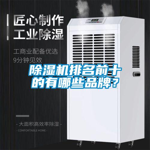 除濕機排名前十的有哪些品牌？