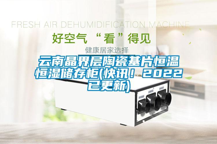 云南晶界層陶瓷基片恒溫恒濕儲存柜(快訊！2022已更新)