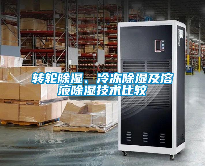 轉(zhuǎn)輪除濕、冷凍除濕及溶液除濕技術(shù)比較