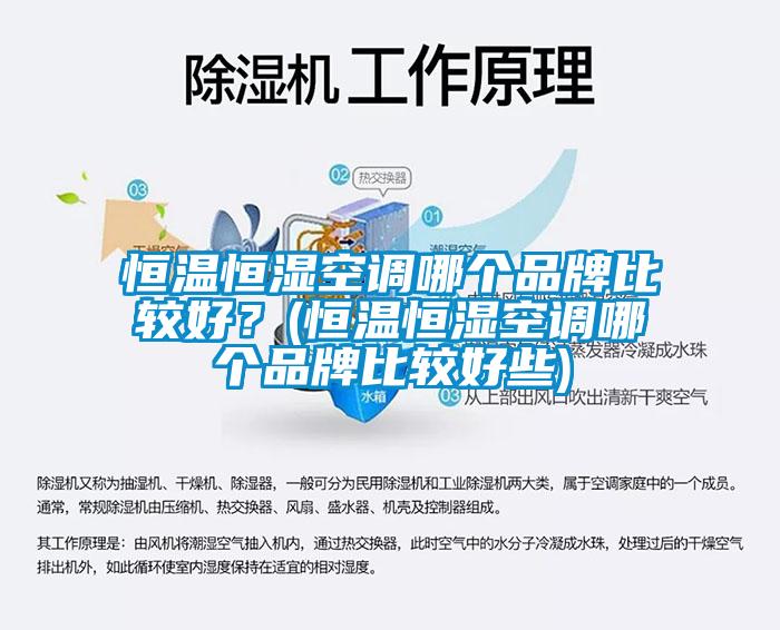 恒溫恒濕空調(diào)哪個品牌比較好？(恒溫恒濕空調(diào)哪個品牌比較好些)