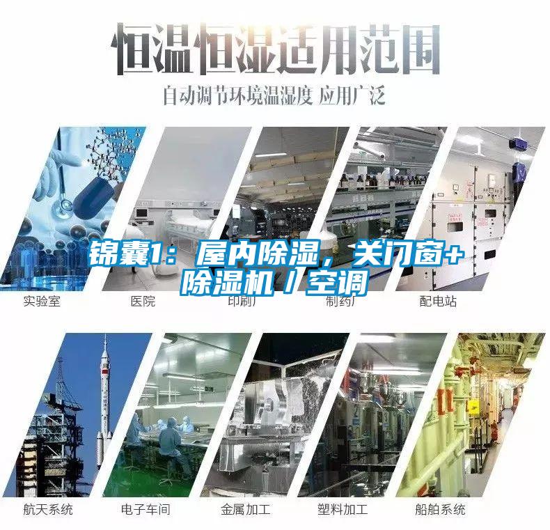 錦囊1：屋內(nèi)除濕，關(guān)門窗+除濕機(jī)／空調(diào)
