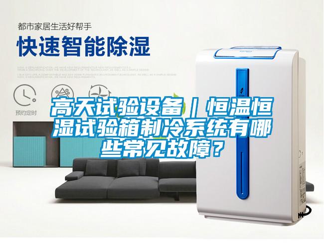 高天試驗(yàn)設(shè)備｜恒溫恒濕試驗(yàn)箱制冷系統(tǒng)有哪些常見故障？