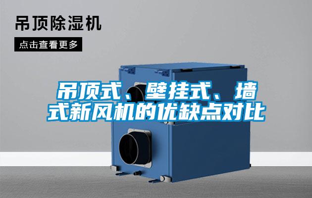吊頂式、壁掛式、墻式新風(fēng)機(jī)的優(yōu)缺點(diǎn)對(duì)比