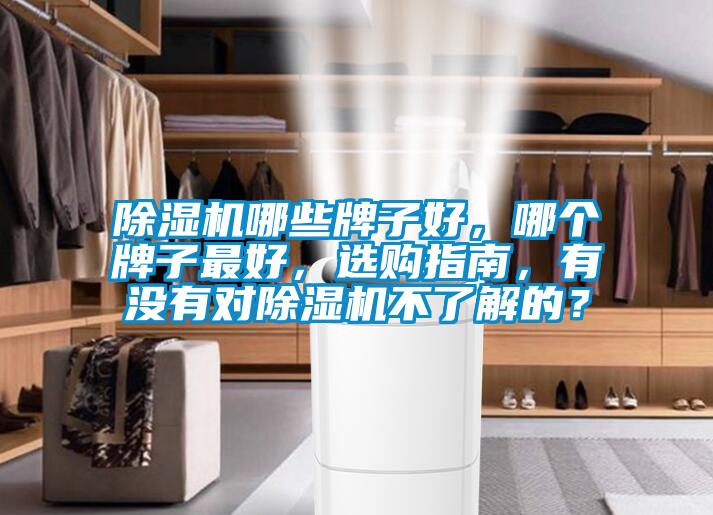 除濕機哪些牌子好，哪個牌子最好，選購指南，有沒有對除濕機不了解的？