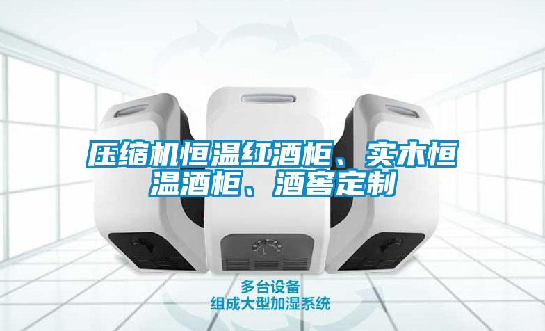 壓縮機恒溫紅酒柜、實木恒溫酒柜、酒窖定制