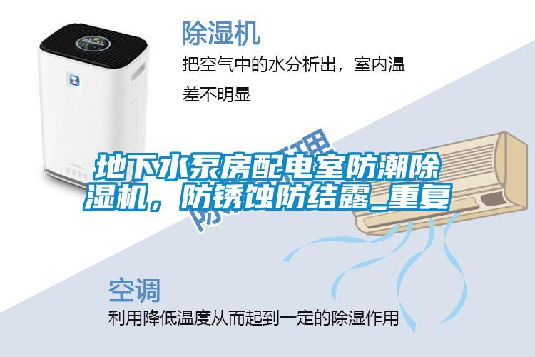 地下水泵房配電室防潮除濕機(jī)，防銹蝕防結(jié)露_重復(fù)