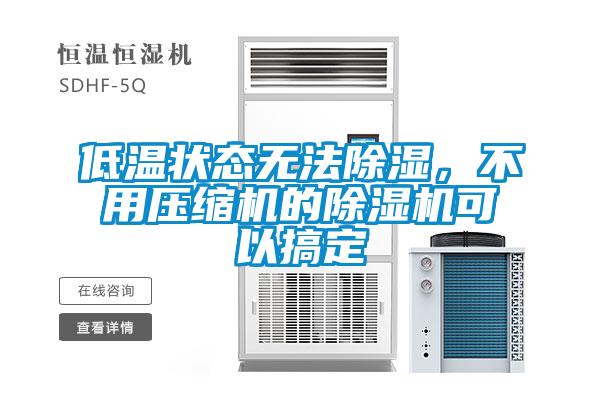 低溫狀態無法除濕，不用壓縮機的除濕機可以搞定