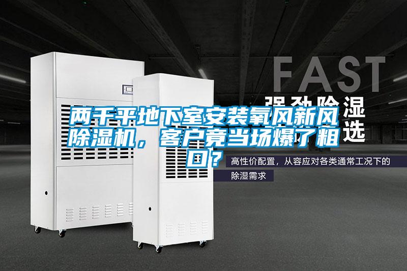 兩千平地下室安裝氧風(fēng)新風(fēng)除濕機(jī)，客戶竟當(dāng)場爆了粗口？