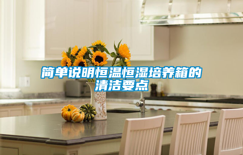 簡(jiǎn)單說(shuō)明恒溫恒濕培養(yǎng)箱的清潔要點(diǎn)