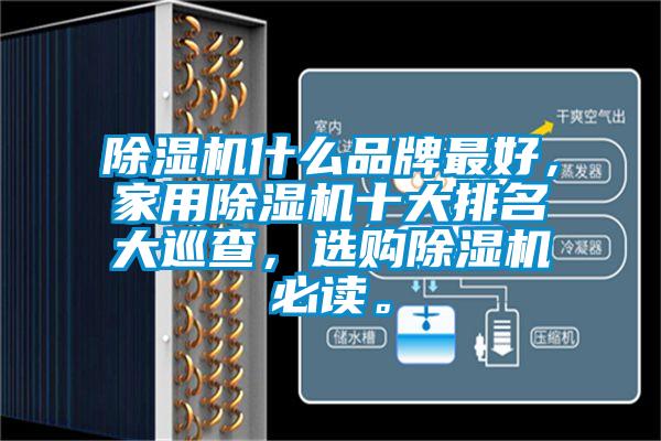 除濕機什么品牌最好，家用除濕機十大排名大巡查，選購除濕機必讀。