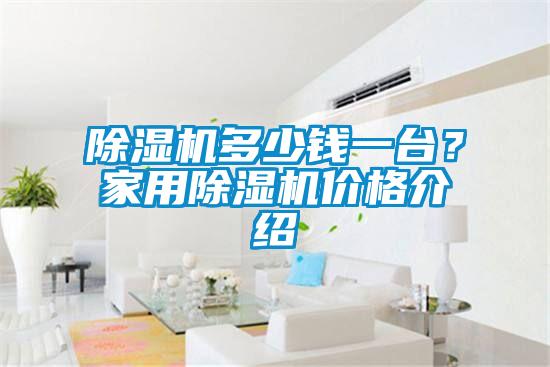 除濕機多少錢一臺？家用除濕機價格介紹