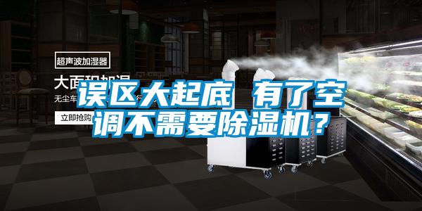 誤區大起底 有了空調不需要除濕機？