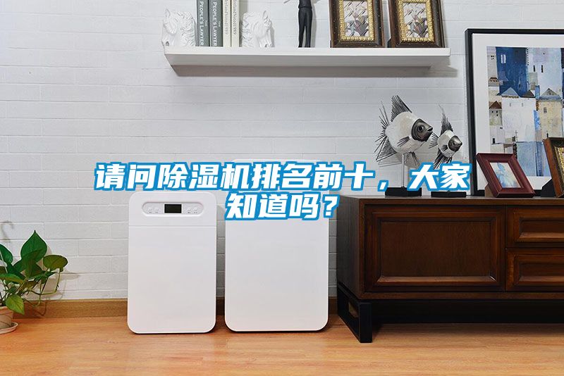 請問除濕機排名前十，大家知道嗎？