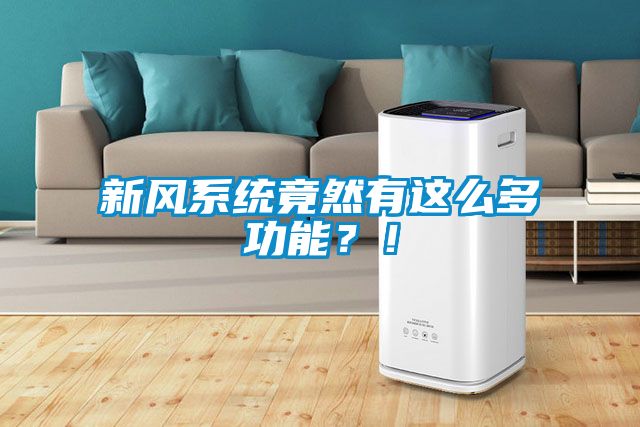 新風系統竟然有這么多功能？！